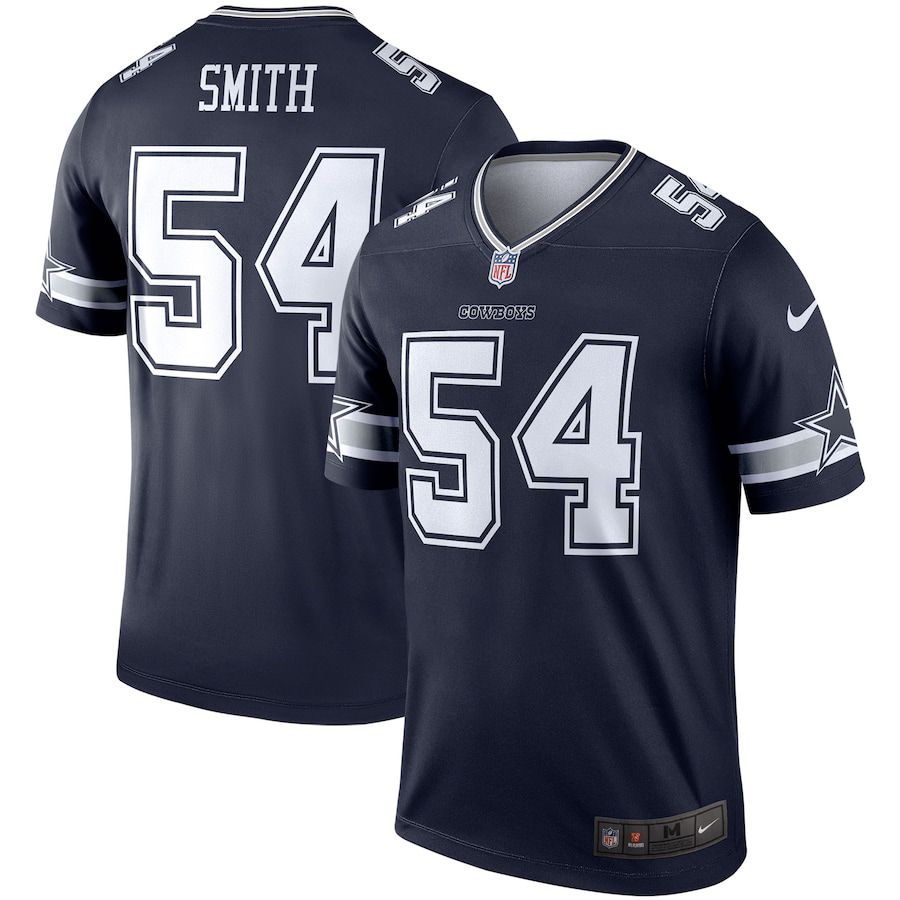 Men Dallas Cowboys #54 Jaylon Smith Nike Navy Legend Player NFL Jersey